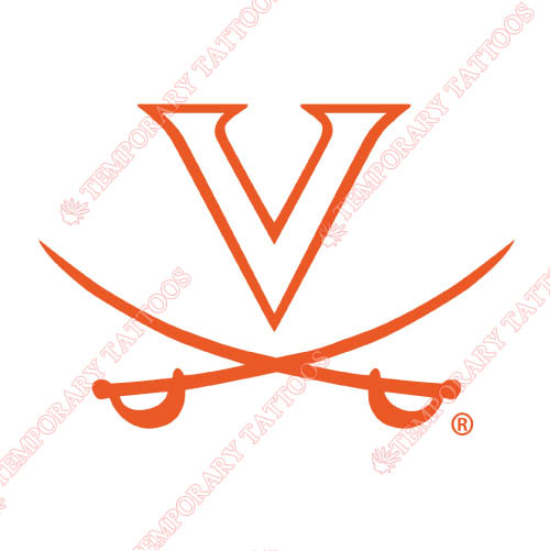 Virginia Cavaliers Customize Temporary Tattoos Stickers NO.6830
